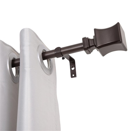 Utopia Alley 0.75 in. Curtain Rod for 86-120 in. Windows, Oil Rubbed Bronze D98RB